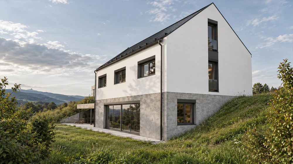 Rodinný dům, Dlouhý Most – pohled 2