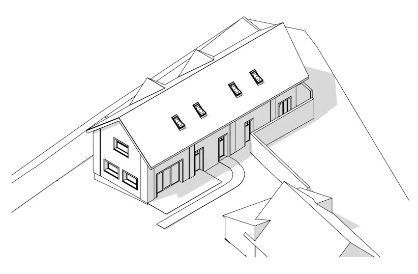 Rekonstrukce rodinného domu s apartmánem, Bohuslavice – pohled 3