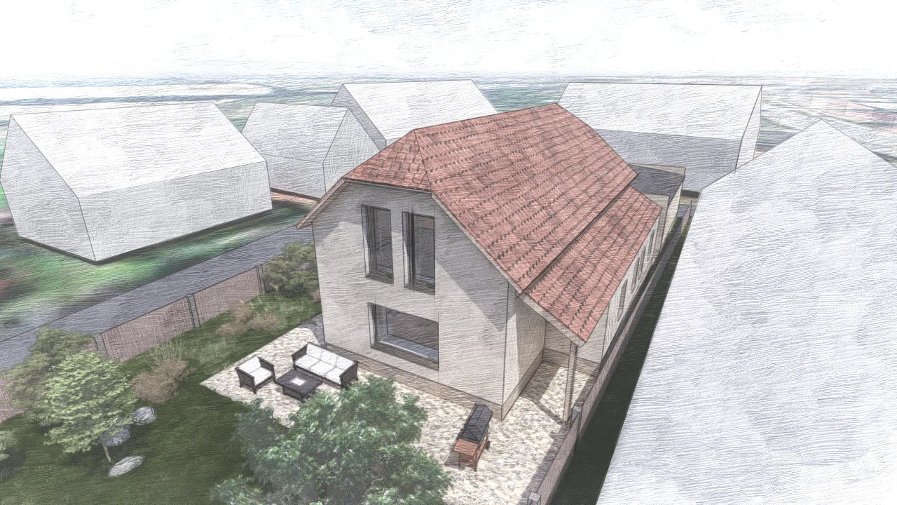 Rekonstrukce rodinného domu, Kladruby nad Labem – Motion – pohled 6