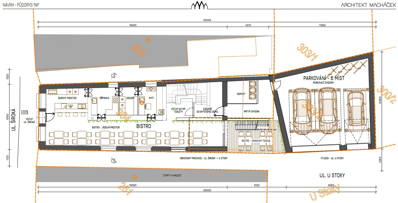 Stavební úpravy a přístavba bytového domu, Široká 169/20, Liberec – pohled 9