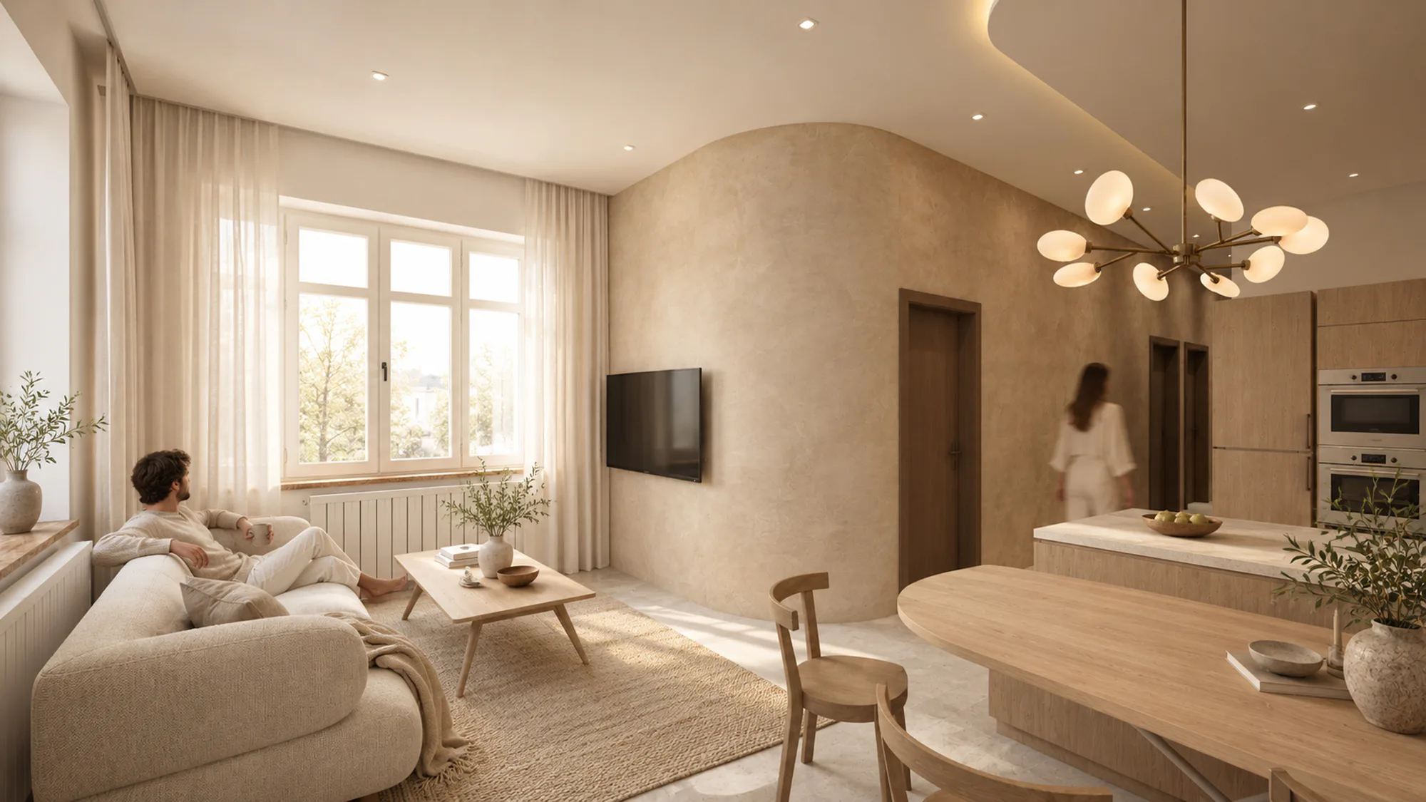 Rekonstrukce bytu, Jablonec nad Nisou – pohled 2
