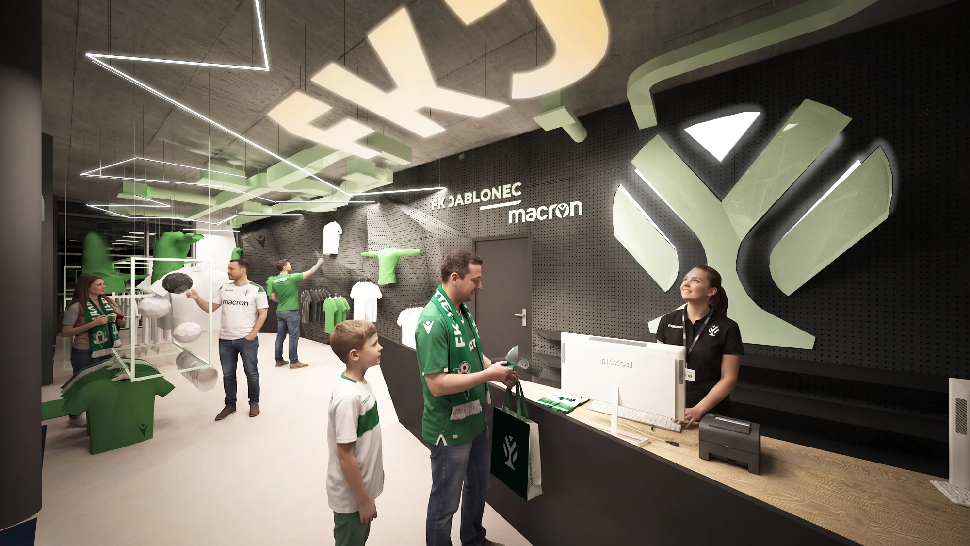 Fanshop FK Jablonec – pohled 9